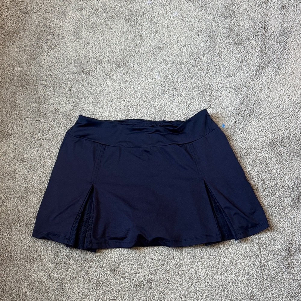 Fila Navy Pleated Athletic Tennis Skort Built-In Shorts Activewear SIZE M